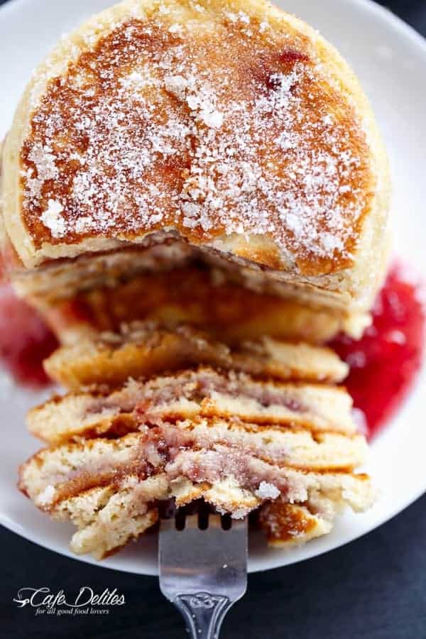 Jam-Filled Pancakes: Easy Recipe for Donut-Style Breakfast
